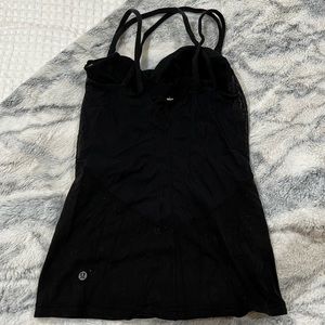 Lululemon Black Tank Too with Built in Bra